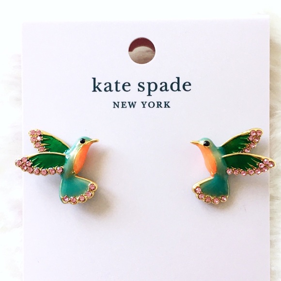 Kate Spade Scenic Route Hummingbird Stud Earrings - Picture 1 of 6